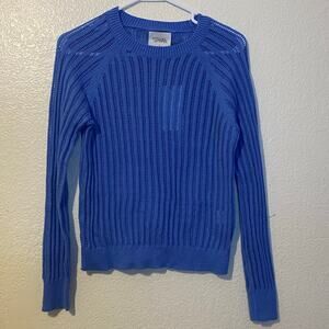 NEW Stitches‎ & Stripes Blue Lucia Open Knit Sweater Size Small NWT